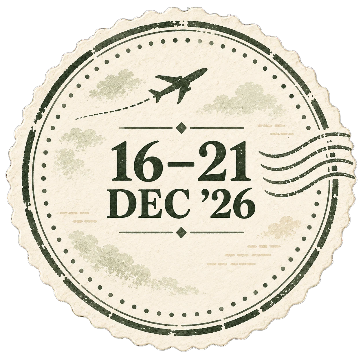 旅行日期:12月16日至21日,2026年